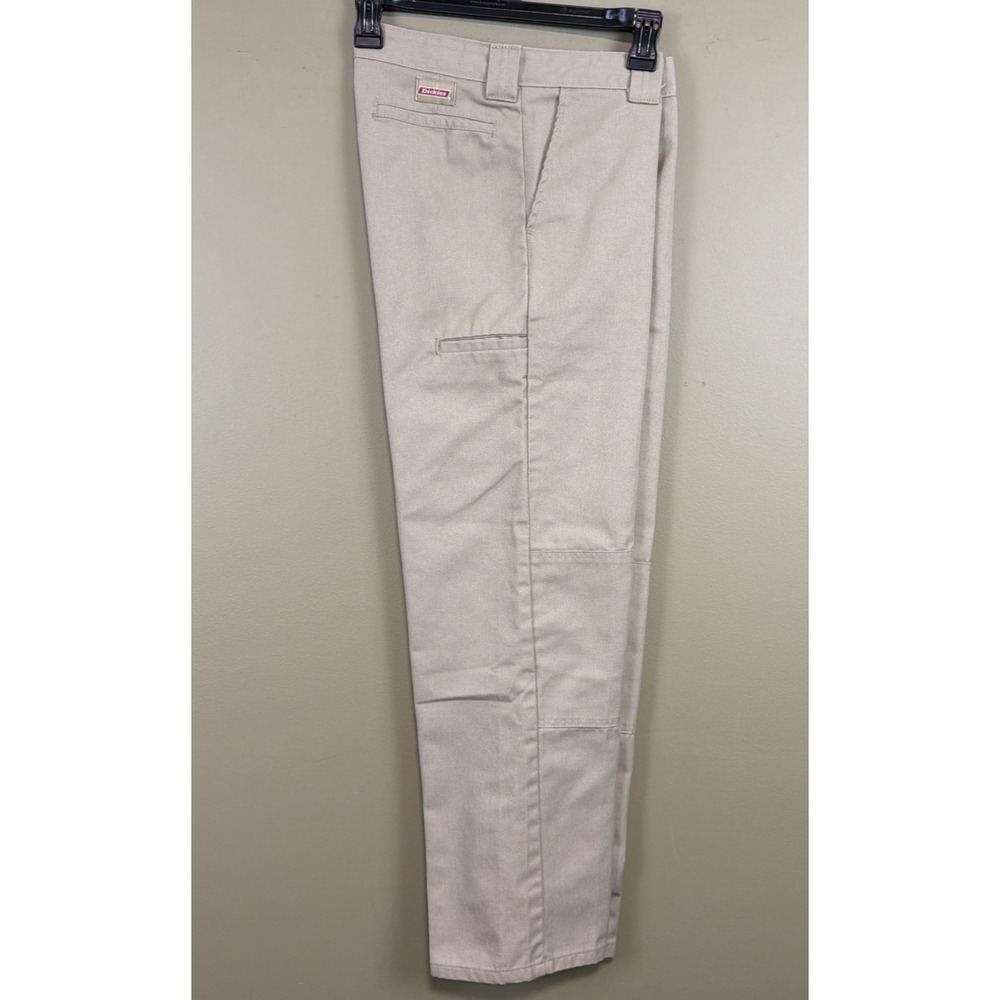 LOT off 2 DICKIES Women's 14h 28w Relaxed Double Knee Work Pants Stretch - Picture 2 of 16